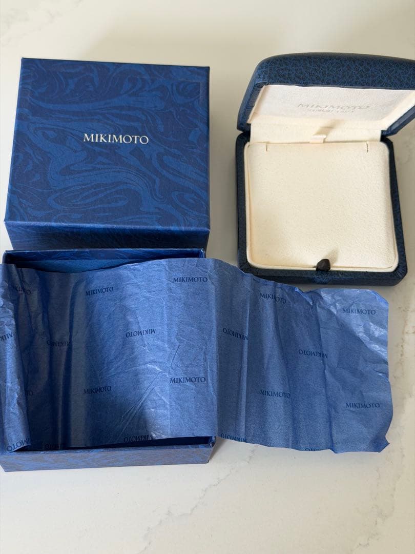 MIKIMOTO Initial Pendant N necklace with diamond decoration in WG18K white gold, 50 cm length