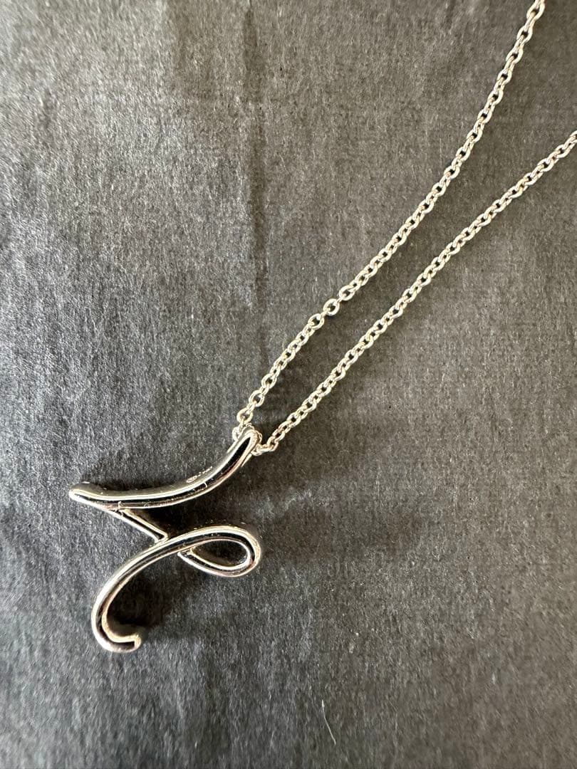 MIKIMOTO Initial Pendant N necklace with diamond decoration in WG18K white gold, 50 cm length