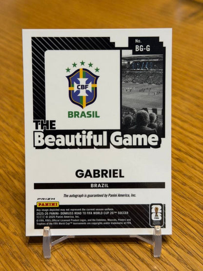 Gabriel 49 Limited Autograph Card Brazil National Team Arsenal — Japanese