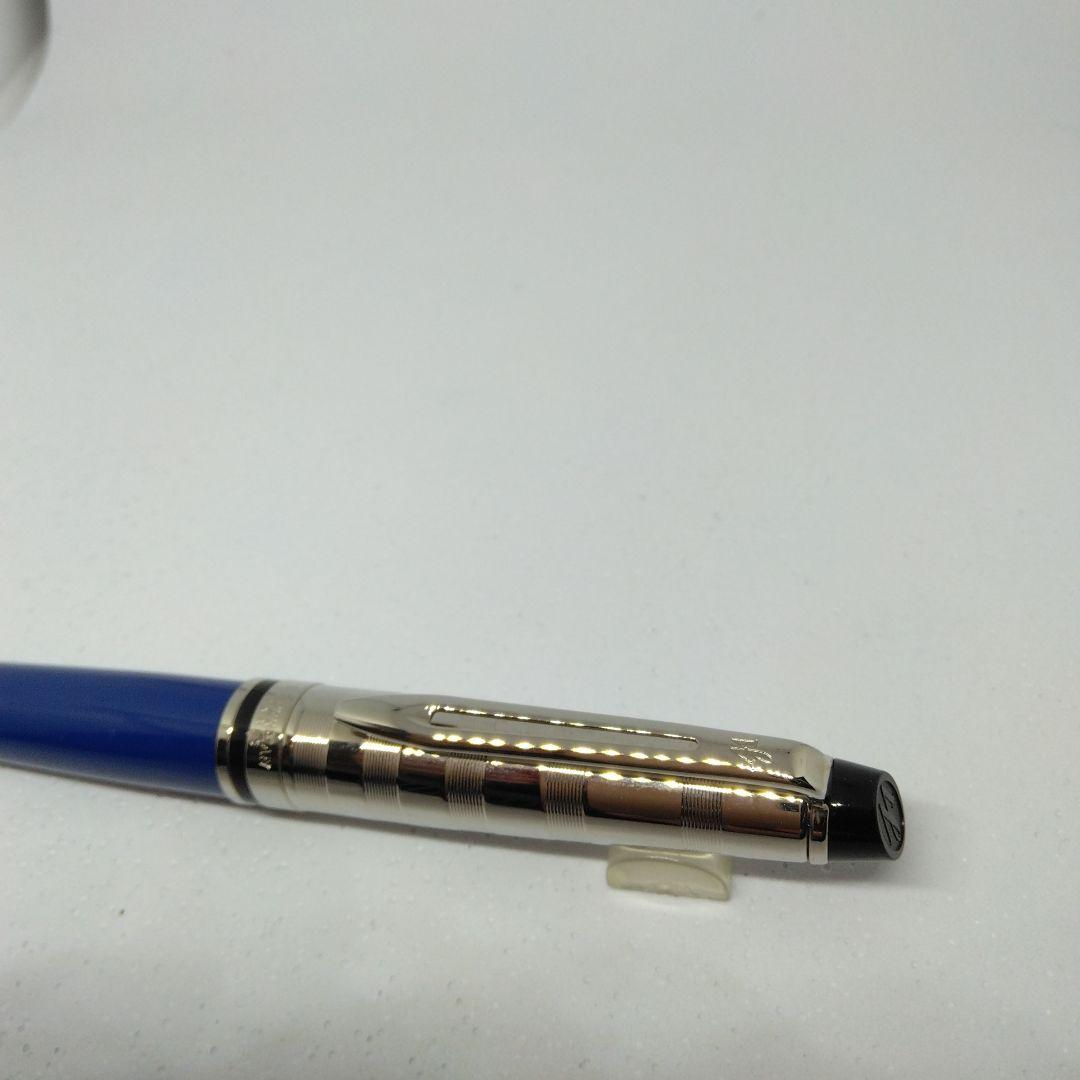 Waterman Expert DX Blue CT ballpoint pen with sleek blue barrel and chrome trim