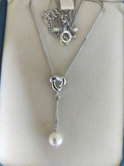 TASAKI Akoya Pearl Necklace with 6.25-6.5 mm pearls on 39-42 cm silver 925 chain
