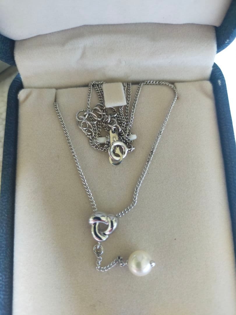 TASAKI Akoya Pearl Necklace with 6.25-6.5 mm pearls on 39-42 cm silver 925 chain