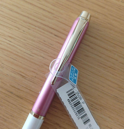 Pilot Acro Drive ballpoint pen in pink and white two-tone body with black ink, model BDRL-350R-P