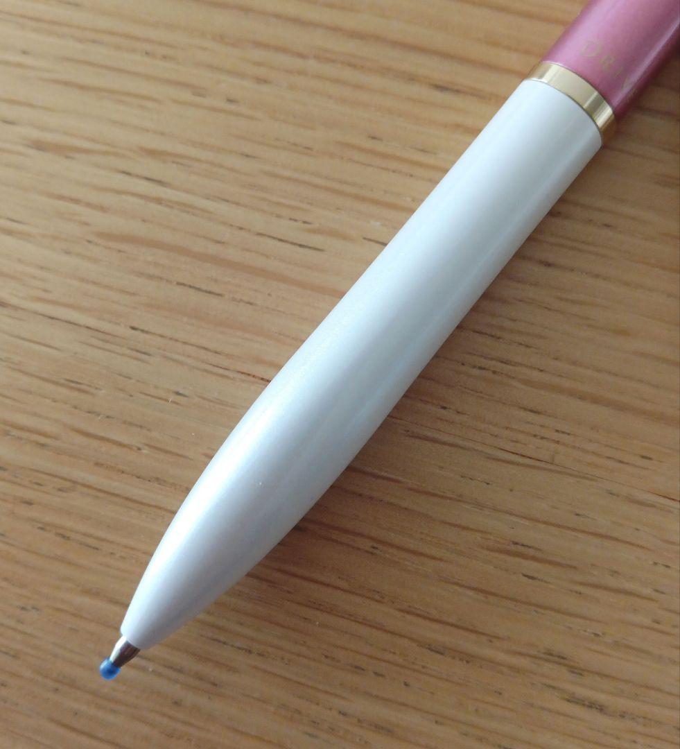 Pilot Acro Drive ballpoint pen in pink and white two-tone body with black ink, model BDRL-350R-P