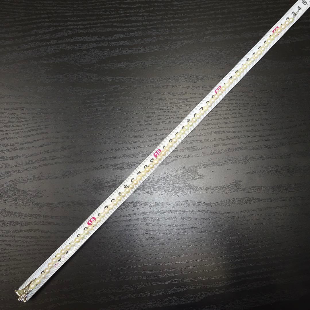 Akoya pearl necklace featuring 6.2mm genuine pearls on a 42cm strand