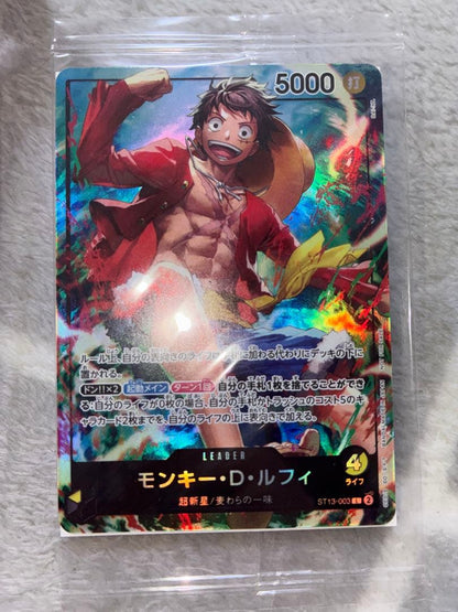 One Piece Unopened One Piece Card Game Seven-Eleven Promotion 3 Card Set Pack — Japanese