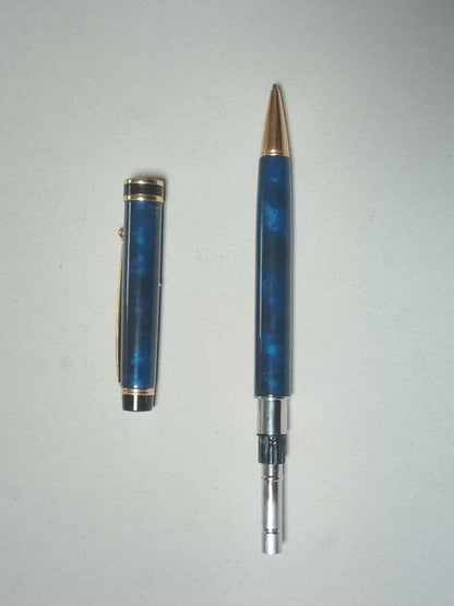 PILOT GRANCE Blue Marble mechanical pencil 0.5mm with blue patterned barrel and metal clip