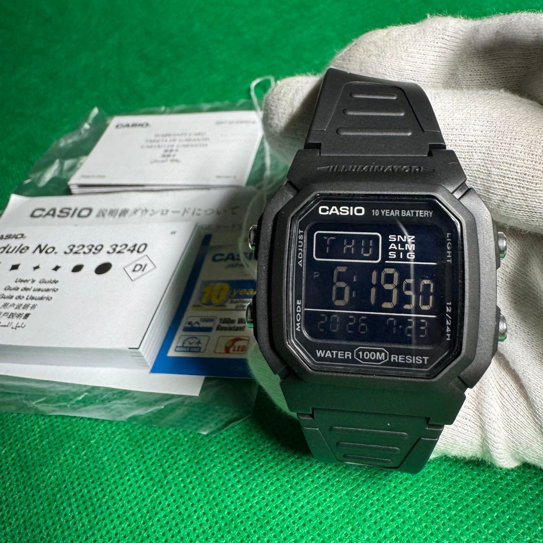 CASIO W-800H-1BV Quartz Men's Watch — Japanese