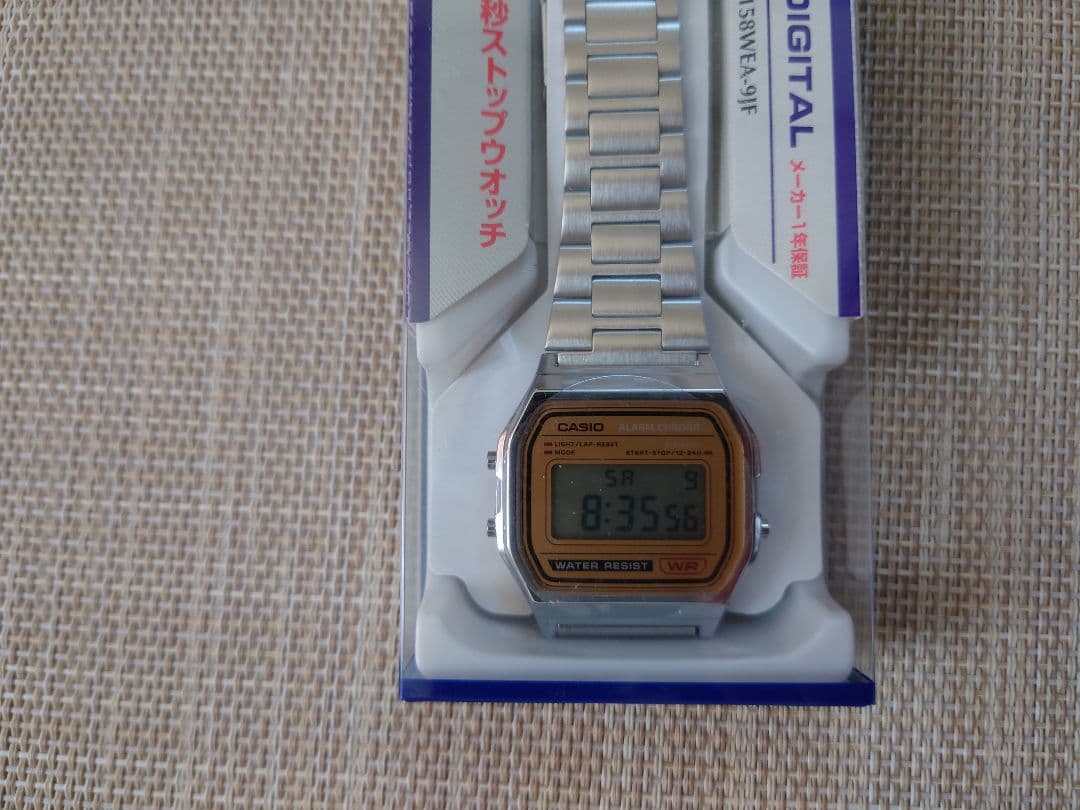 CASIO A-158WEA-9JF Digital Men's Watch — Japanese