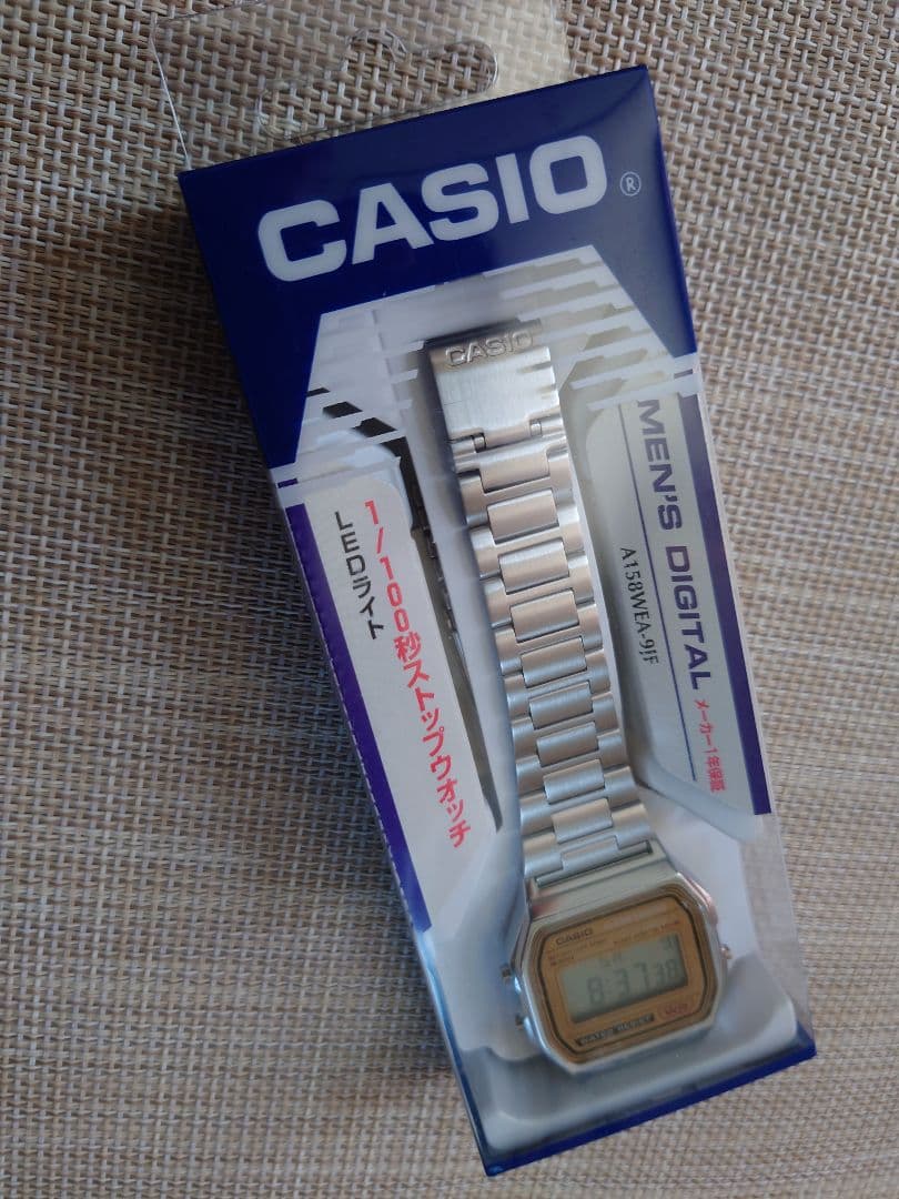 CASIO A-158WEA-9JF Digital Men's Watch — Japanese