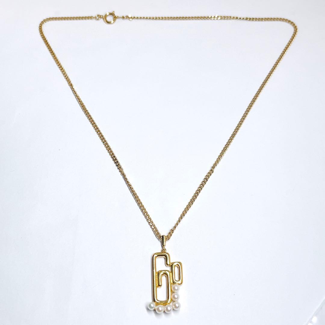 Mikimoto Baby Pearl Gold Necklace Pendant with 3.1-3.3mm pearl on silver chain