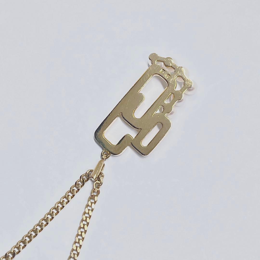 Mikimoto Baby Pearl Gold Necklace Pendant with 3.1-3.3mm pearl on silver chain