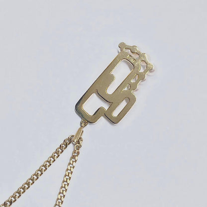 Mikimoto Baby Pearl Gold Necklace Pendant with 3.1-3.3mm pearl on silver chain