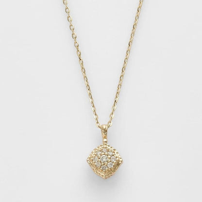 Enel Limited Edition K10 necklace featuring opal and diamond with 40cm length and delicate design