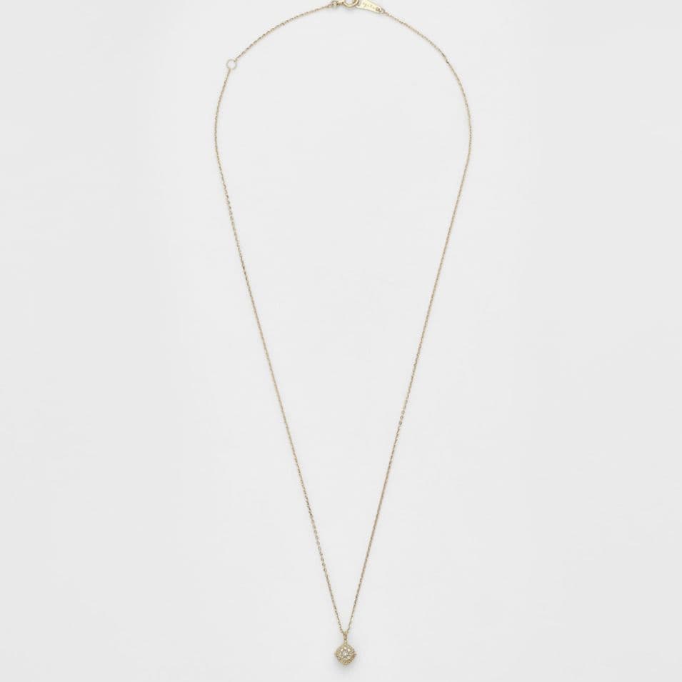 Enel Limited Edition K10 necklace featuring opal and diamond with 40cm length and delicate design