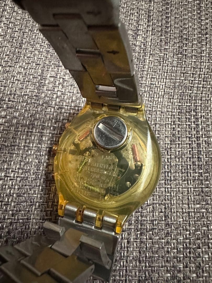swatch Irony Black Silver Quartz Men's — Japanese