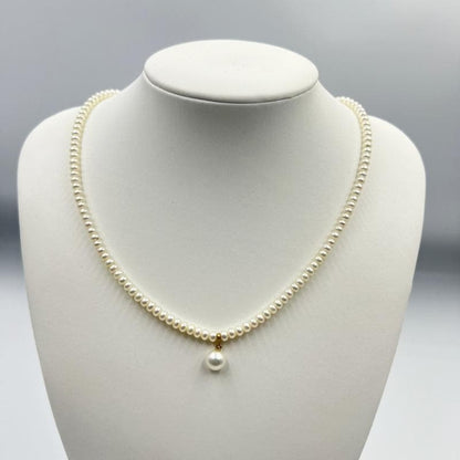 Mikimoto Perrita Necklace featuring a 4mm freshwater pearl on a 40cm K18 gold chain