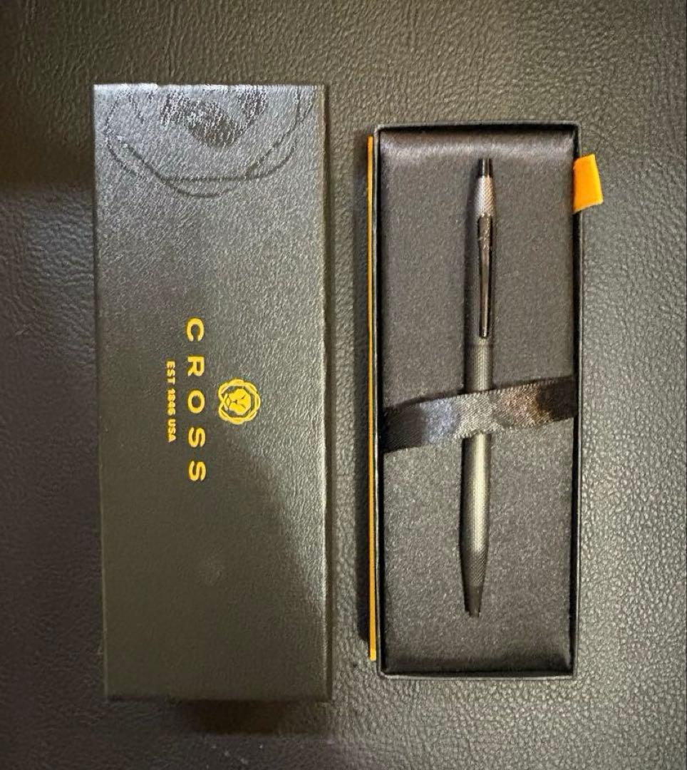 CROSS Classic Century brushed black oil-based ballpoint pen with sleek design and shiny finish