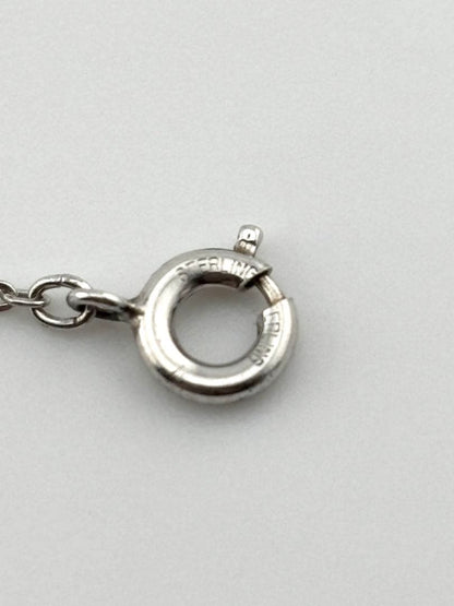 Mikimoto umbrella-shaped pearl necklace with K18 gold and silver chain measuring 36cm