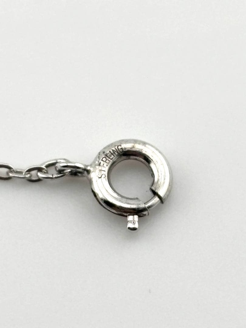 Mikimoto umbrella-shaped pearl necklace with K18 gold and silver chain measuring 36cm