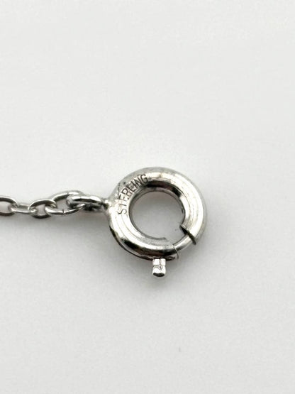 Mikimoto umbrella-shaped pearl necklace with K18 gold and silver chain measuring 36cm