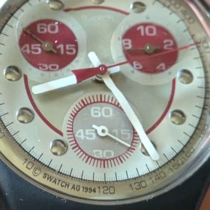 swatch Olympic Chrono Quartz Men's — Japanese