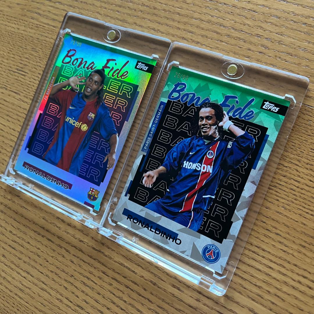 Ronaldinho Topps Team Set 2 Card Serial /99 — Japanese