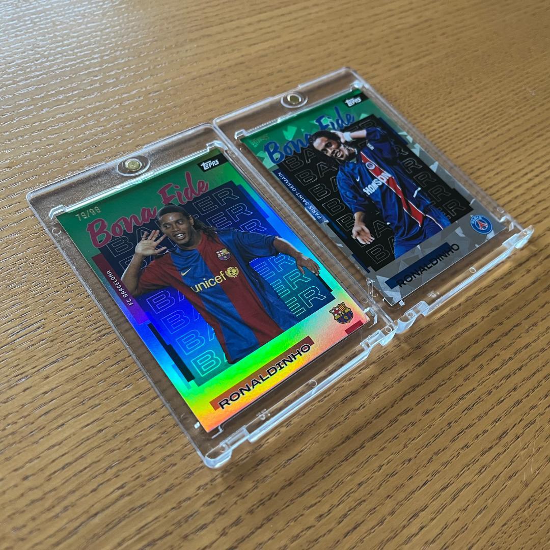 Ronaldinho Topps Team Set 2 Card Serial /99 — Japanese