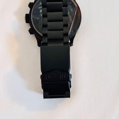 NIXON The Sentry Chrono Black Quartz Men's Watch — Japanese