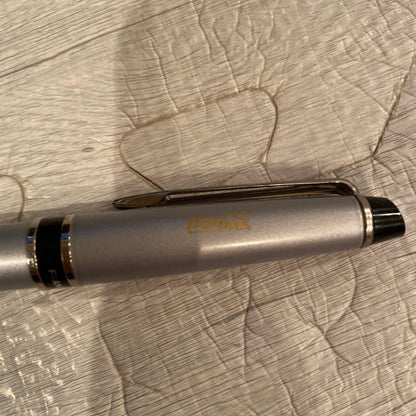 Coca-Cola logo Waterman ballpoint pen with minor scratches from storage