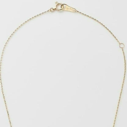 Agat K10 gold necklace with opal pendant measuring 0.6 x 0.4 cm on 40 cm chain