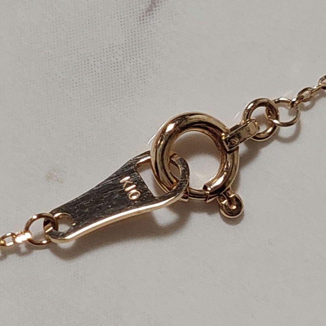 Agat K10 gold necklace with opal pendant measuring 0.6 x 0.4 cm on 40 cm chain