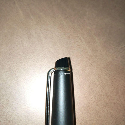 Waterman Expert Essential Matte Black CT twist ballpoint pen with silver accents and black ink