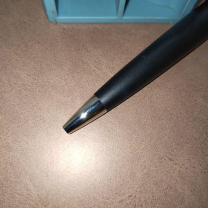 Waterman Expert Essential Matte Black CT twist ballpoint pen with silver accents and black ink