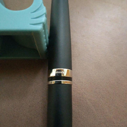Waterman Expert Essential Matte Black CT twist ballpoint pen with silver accents and black ink