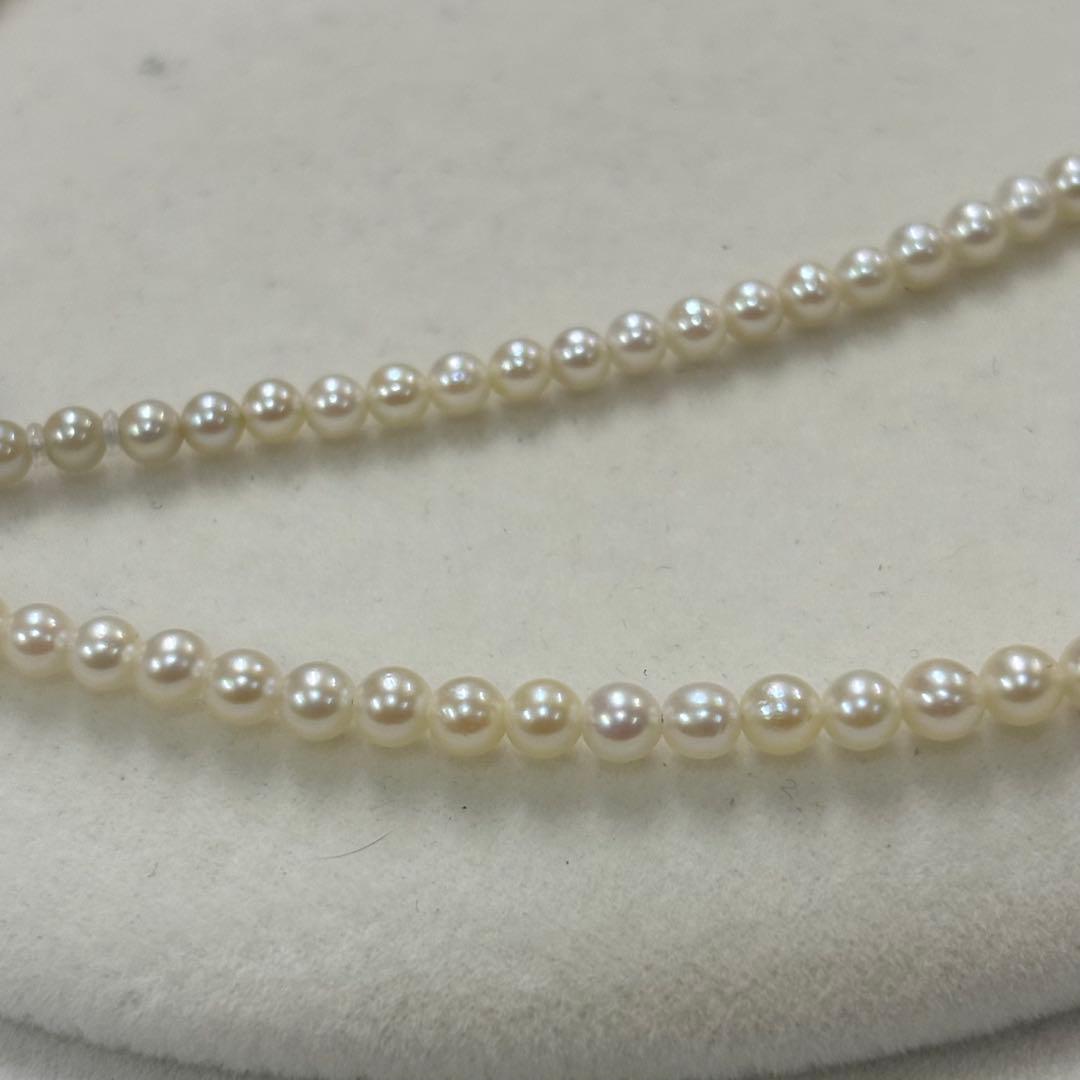 Akoya pearl necklace featuring 3-3.5mm pearls from Ise-Shima Egu Bay, 55cm length with 925 stamp