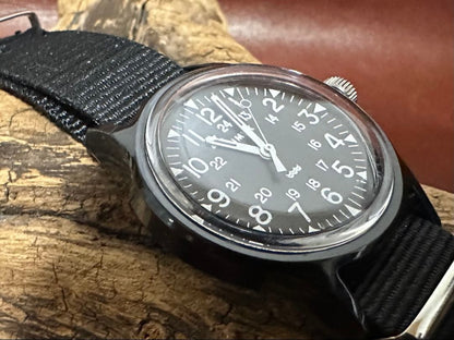 TIMEX Classic Tile Collection Original Camper Black Quartz Men's Watch — Japanese