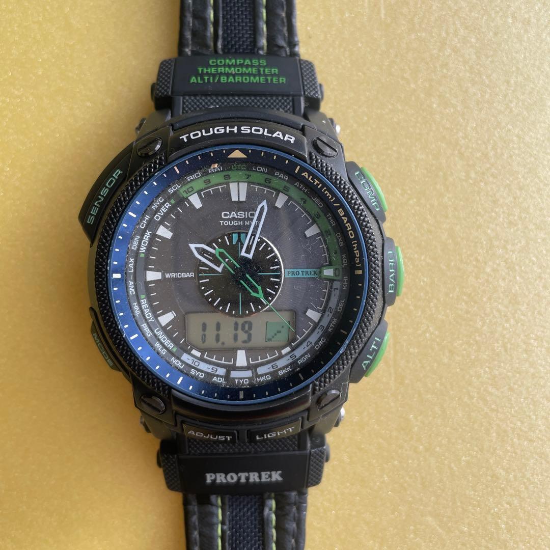 CASIO PROTREK Digital Men's Watch — Japanese
