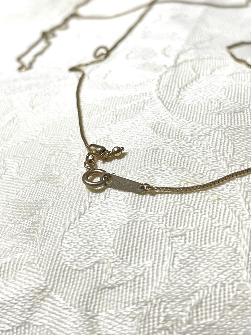 Agete K10 yellow gold Venetian long chain necklace with adjustable slide and mirror-cut balls, 85 cm length