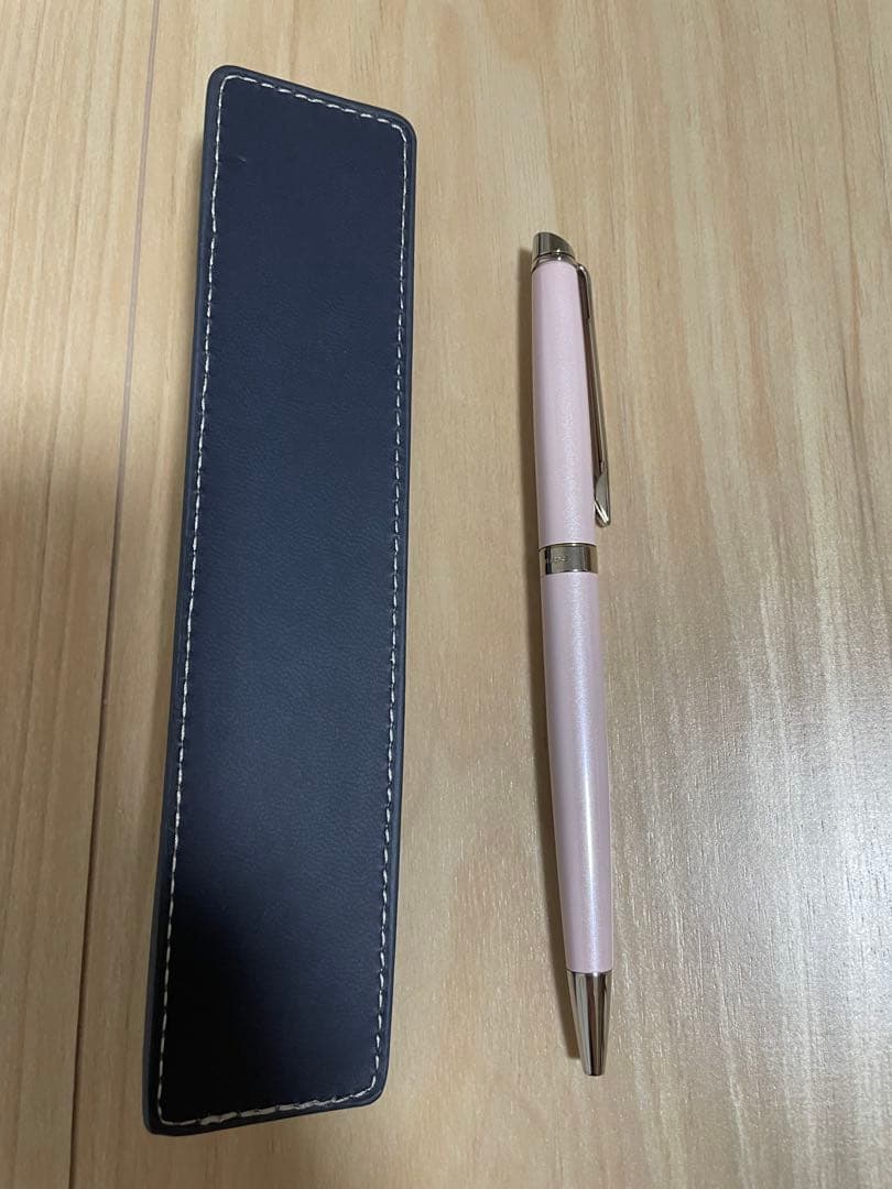 WATERMAN ballpoint pen in pink color with sleek design and silver accents