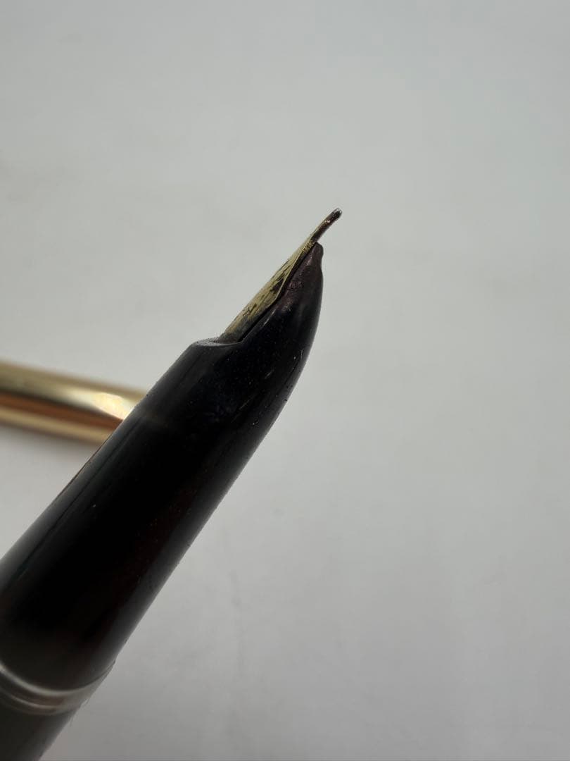 PILOT Fountain Pen with black body and 14K gold accents on a white background