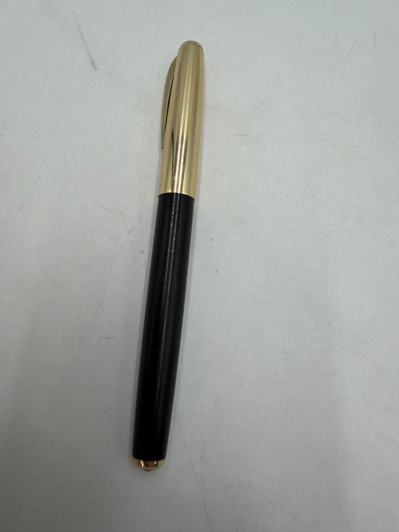 PILOT Fountain Pen with black body and 14K gold accents on a white background