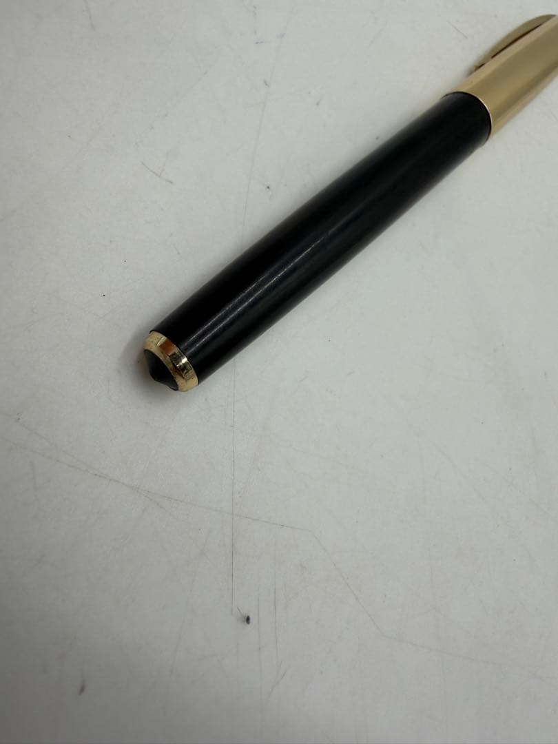 PILOT Fountain Pen with black body and 14K gold accents on a white background