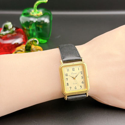 ORIENT Old Orient Tank Gold Quartz Men's Watch — Japanese