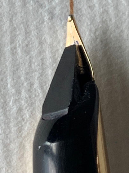 Waterman CF Fountain Pen with 18K gold nib model NO.0134 shown in used condition