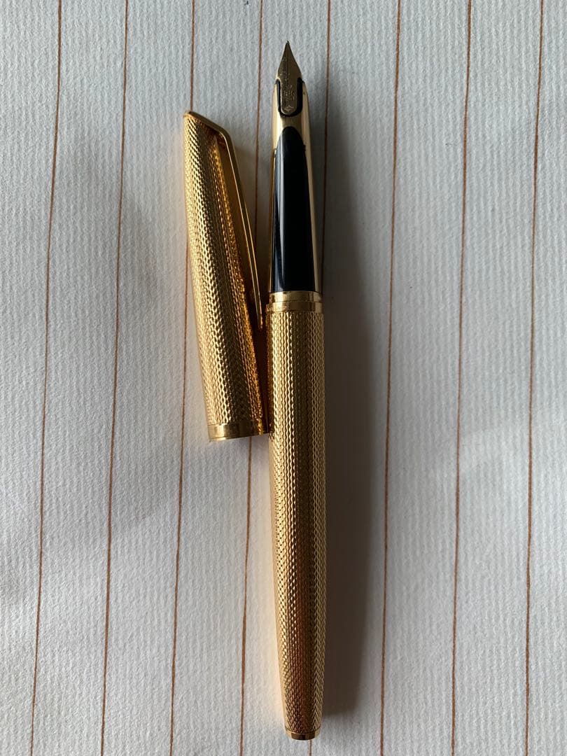 Waterman CF Fountain Pen with 18K gold nib model NO.0134 shown in used condition