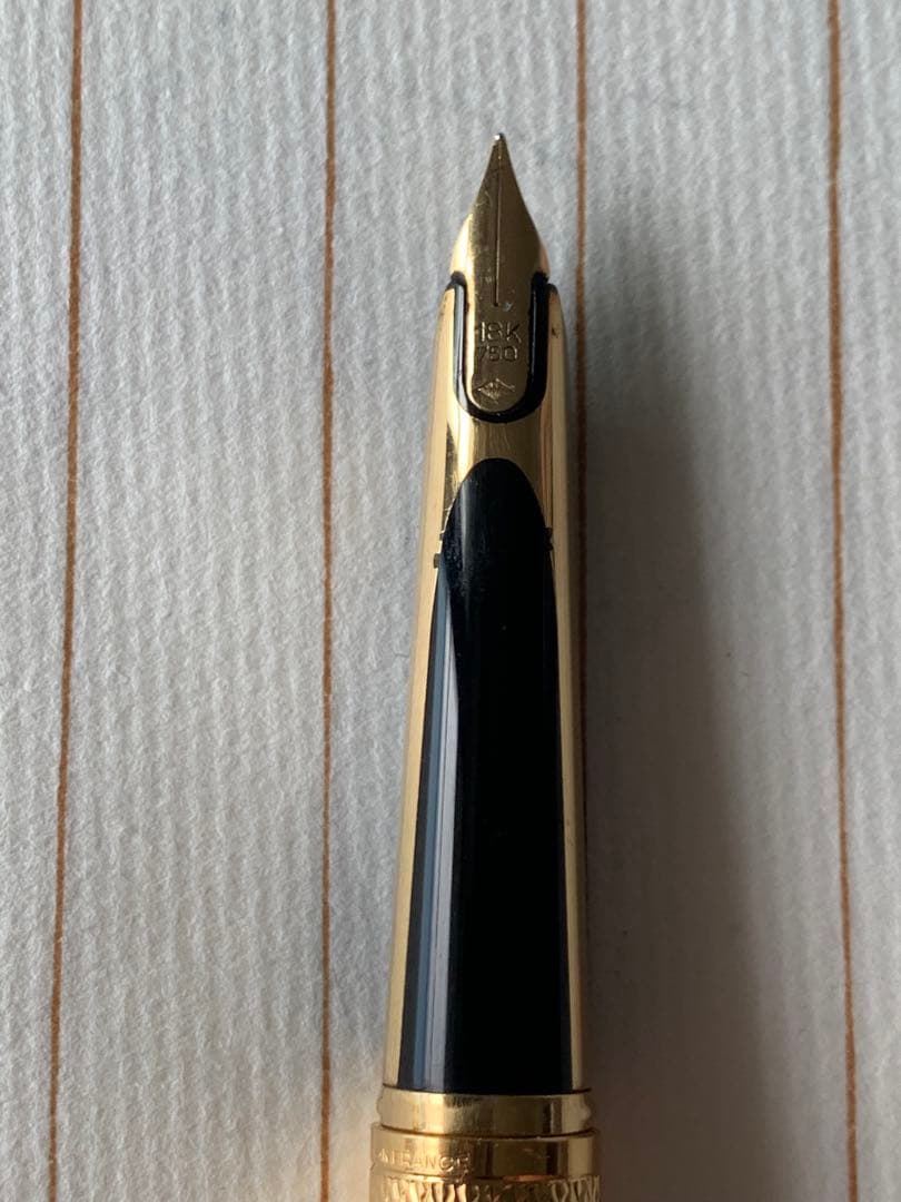 Waterman CF Fountain Pen with 18K gold nib model NO.0134 shown in used condition