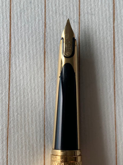 Waterman CF Fountain Pen with 18K gold nib model NO.0134 shown in used condition