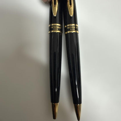 Waterman ballpoint pen and mechanical pencil set including Parker and Zippo mechanical pencils