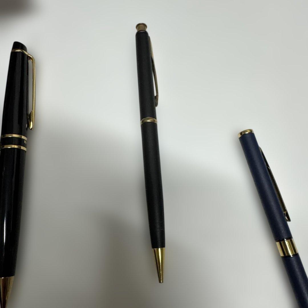 Waterman ballpoint pen and mechanical pencil set including Parker and Zippo mechanical pencils